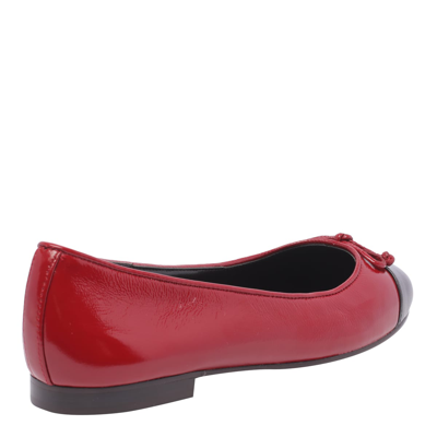 Shop Tory Burch Bow Ballets In Red