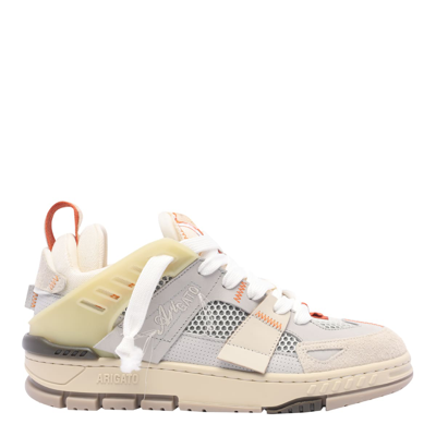 Shop Axel Arigato Area Patchwork Sneakers In Beige