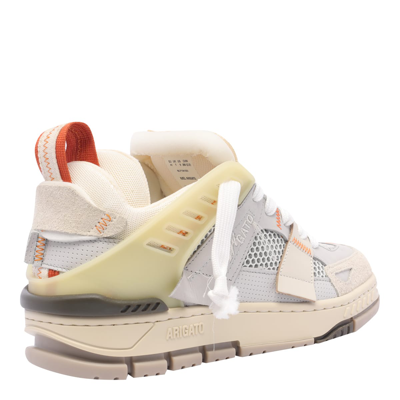 Shop Axel Arigato Area Patchwork Sneakers In Beige