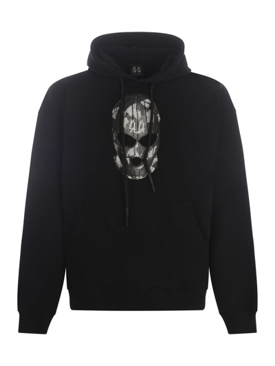Shop 44 Label Group Hooded Sweatshirt 44label Group In Cotton In Nero