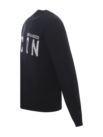 Shop Dsquared2 Sweater  Icon In Virgin Wool In Nero