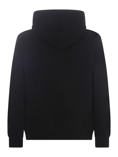 Shop Dsquared2 Hooded Sweatshirt  Icon Big In Cotton In Nero