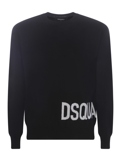 Shop Dsquared2 Sweater  In Virgin Wool In Nero