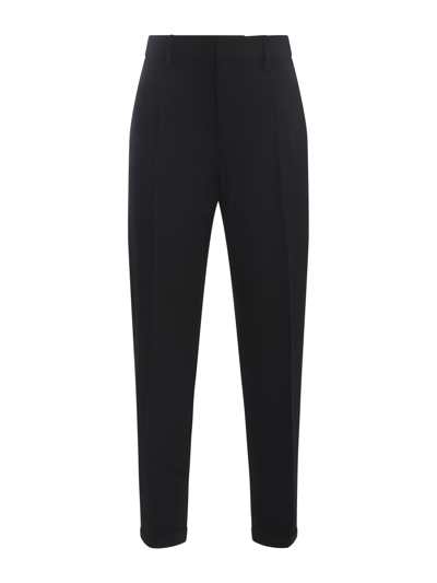 Shop Dsquared2 Trousers  In Virgin Wool In Nero