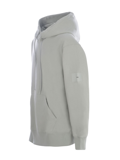 Shop Y-3 Hooded Sweatshirt  In Cotton In Grigio