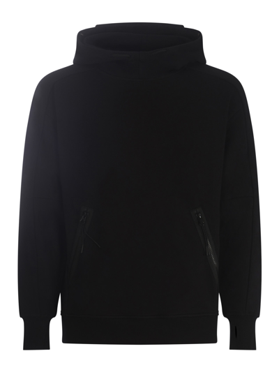 Shop C.p. Company Hoodie  In Cotton In Nero