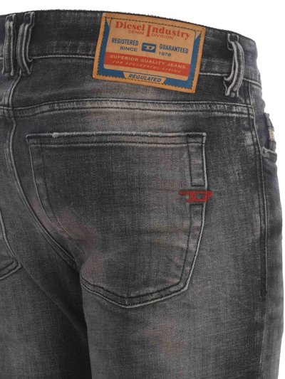 Shop Diesel Skinny Jeans  1979 Sleenker In Denim In Nero