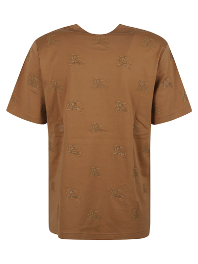Shop Burberry Logo Motif T-shirt In Camel Legacy