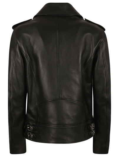 Shop Dsquared2 Classic Zip Biker Jacket In Black