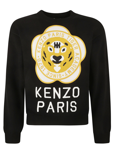 Shop Kenzo Tiger Academy Jumper In Black