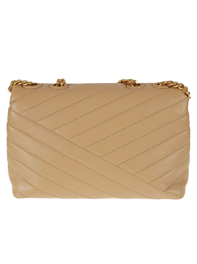 Tory Burch Kira Chevron Small Leather Convertible Shoulder Bag In Desert  Dune