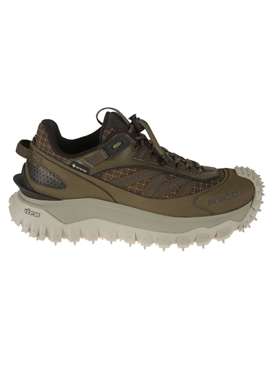 Shop Moncler Trailgrip Sneakers In Brown