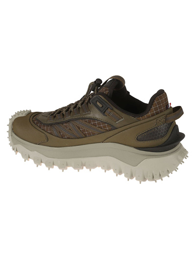 Shop Moncler Trailgrip Sneakers In Brown