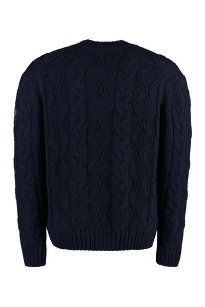 Shop Paul&amp;shark Cable Knit Sweater In Blue