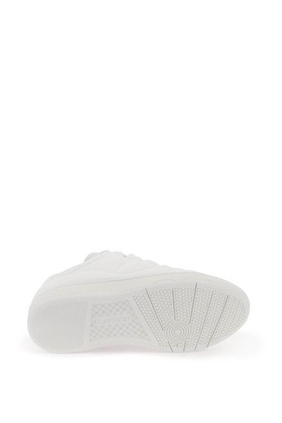 Shop Lanvin Curb Sneakers In White White (white)