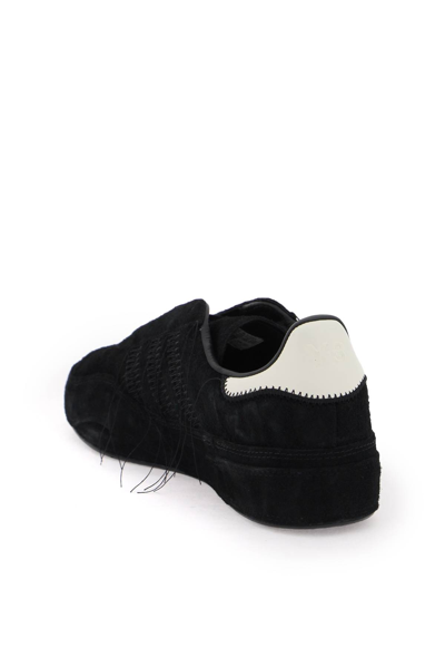Shop Y-3 Gazelle Sneakers In Black Black Off White (black)