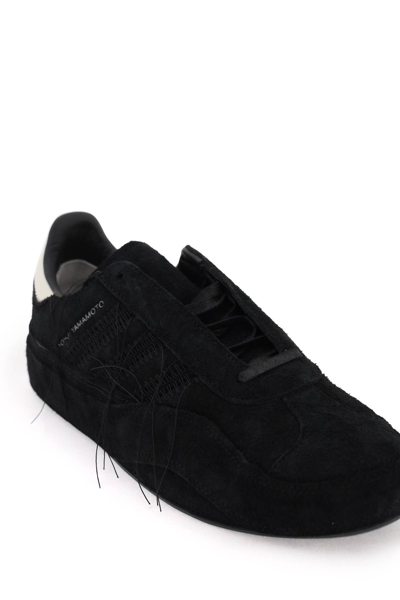 Shop Y-3 Gazelle Sneakers In Black Black Off White (black)