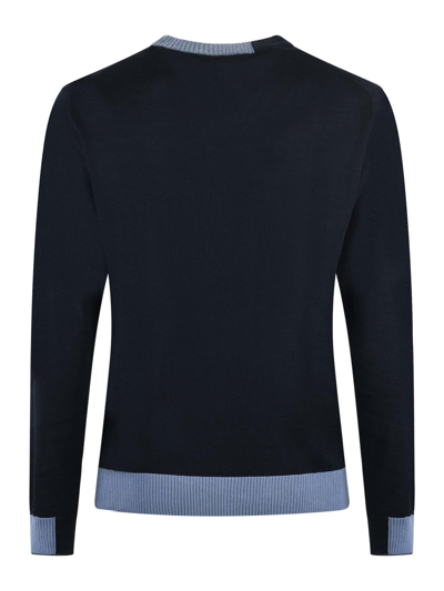 Shop Manuel Ritz Sweater In Blu Scuro