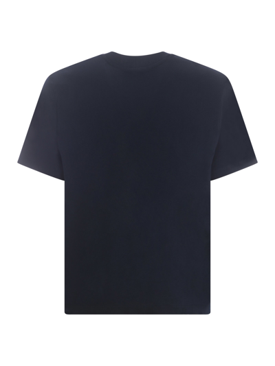 Shop Apc T-shirt A.p.c. Albert In Cotton In Blu