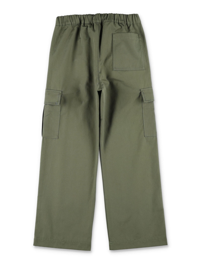 Shop Off-white Pants Cargo In Green