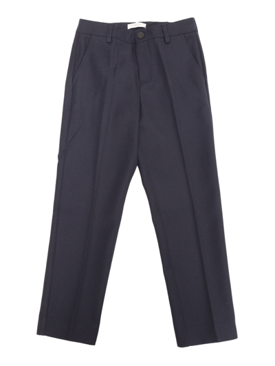 Shop Golden Goose Twill Pants In Blue