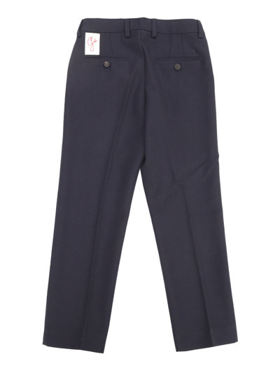 Shop Golden Goose Twill Pants In Blue