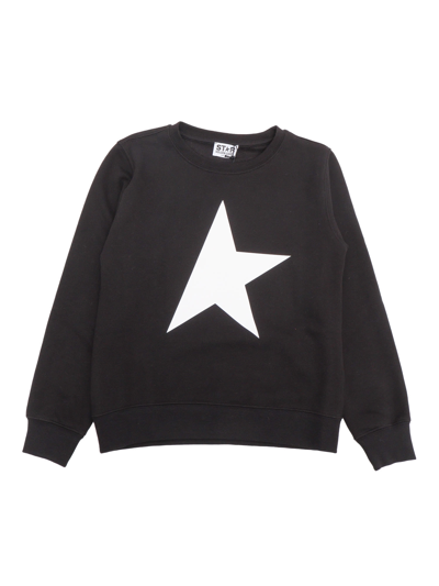 Shop Golden Goose Big Star Sweatshirt In Black