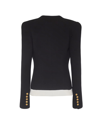 Shop Balmain Blazer In Black