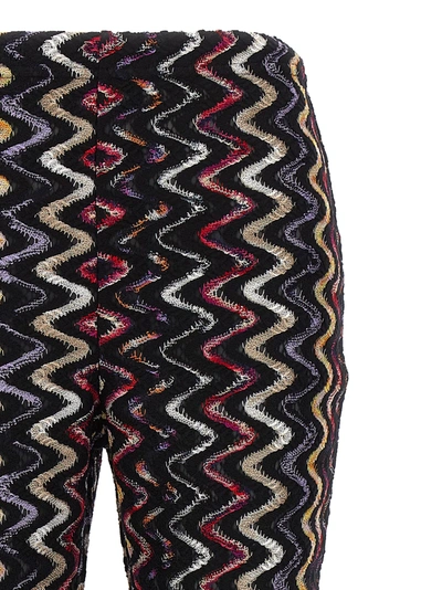 Shop Missoni Multicolor Embroidery Pants Multicolor