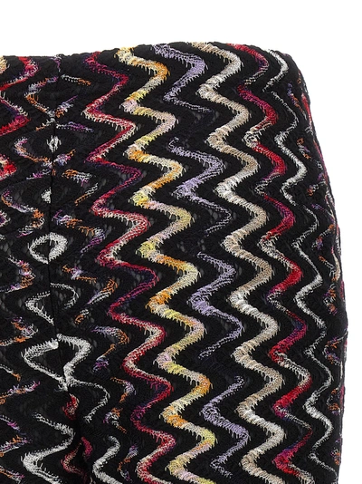 Shop Missoni Multicolor Embroidery Pants Multicolor