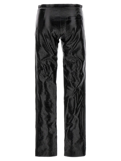 Shop Courrèges Tube Vinyl Pants Black