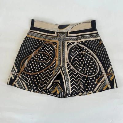 Pre-owned Hermes Hermès Silk Shorts Printed Ss23 With Pockets
