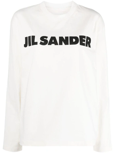 Shop Jil Sander T-shirts And Polos In Porcelain