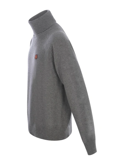 Shop Kenzo Sweater  "flower" In Grey