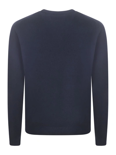 Shop Malo Sweater In Blu Avio