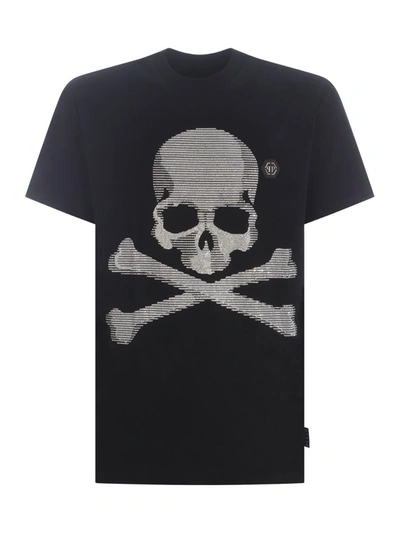 Shop Philipp Plein T-shirt  "skull" In Black