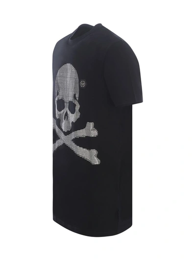 Shop Philipp Plein T-shirt  "skull" In Black