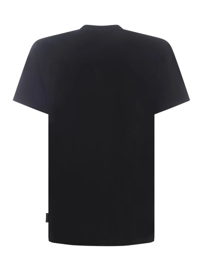 Philipp Plein Rhinestone Crew Neck T-shirt With Skull Graphic In Black