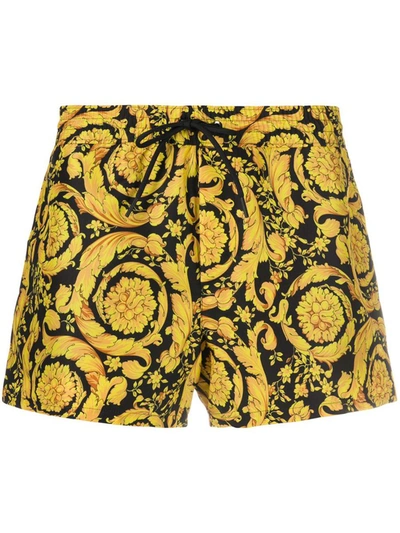Shop Versace Sea Clothing In A7900-gold + Print