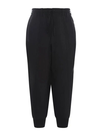 Shop Y-3 Adidas Trousers In Black
