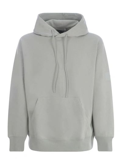 Shop Y-3 Adidas Hooded Sweatshirt In Grey