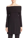DEREK LAM Off-The-Shoulder Fitted Sweater
