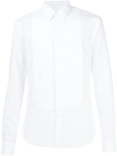 Shop Givenchy Bib Front Shirt In White