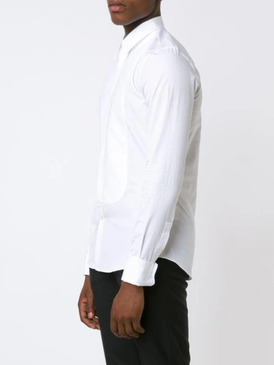 Shop Givenchy Bib Front Shirt In White