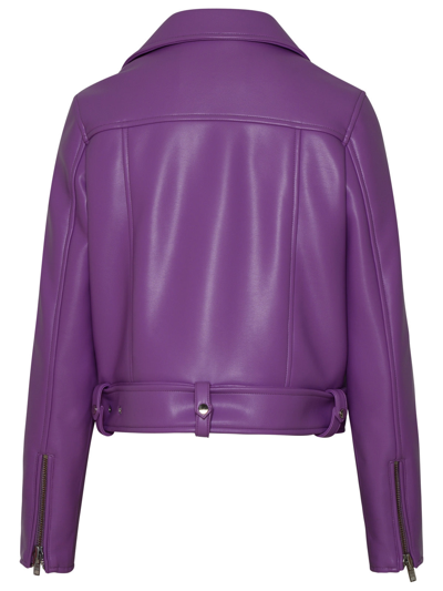Shop Stand Studio Woman  Lilac Polyurethane Blend Esme Jacket In Purple