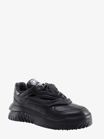 Shop Versace Man Odissea Man Black Sneakers