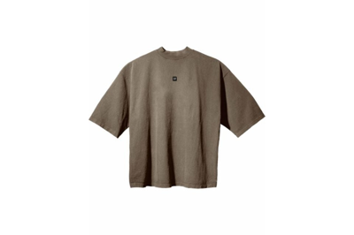Pre-owned Yeezy Gap Engineered By Balenciaga Logo 3/4 Sleeve T-shirt Beige
