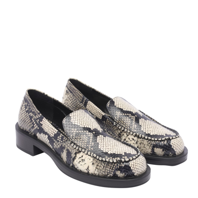 Shop Stuart Weitzman Grayson Loafers In Grey