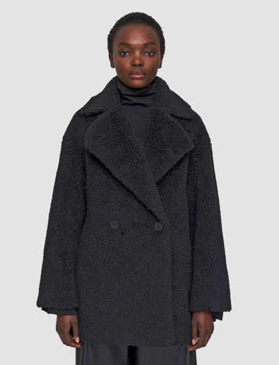 Shop Joseph Sherpa Cacheux Coat In Black
