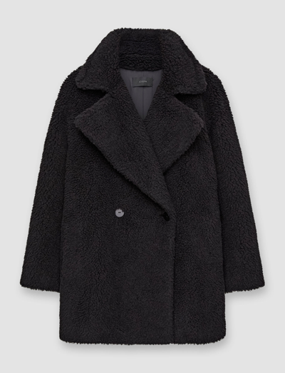Shop Joseph Sherpa Cacheux Coat In Black